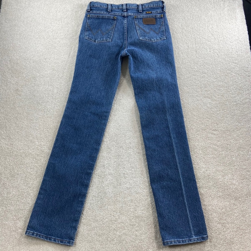 Wrangler Jeans Mens 30x34 Blue Advanced Comfort Slim Fit Straight Leg 36MAAMS